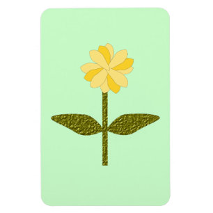Ímã Magnet Premium de Flor Amarelo