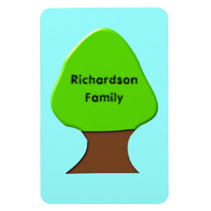 Ímã Magnet Premium de Genealogia Personalizável em Á