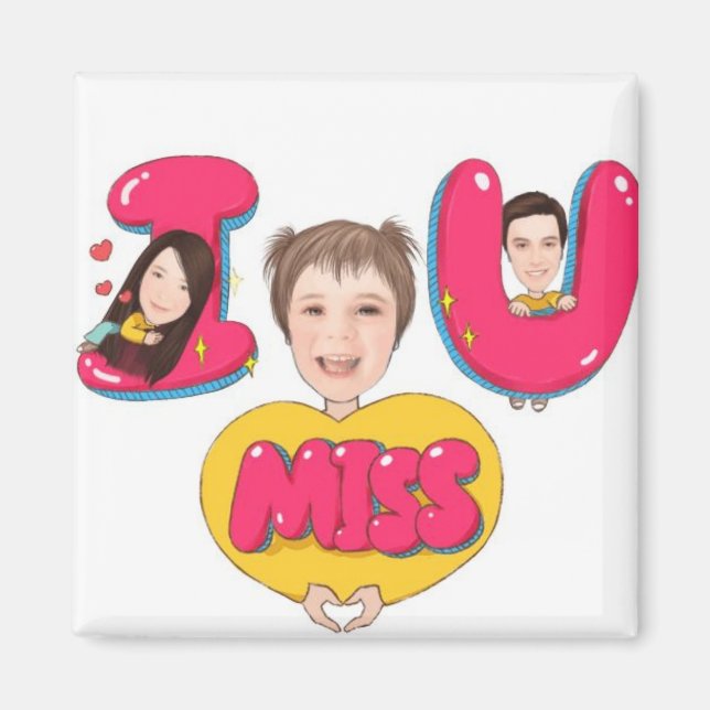 Imã Magnet - Quadrado (Frente)