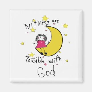 Imã Magnet quadrado de 2 polegadas com script