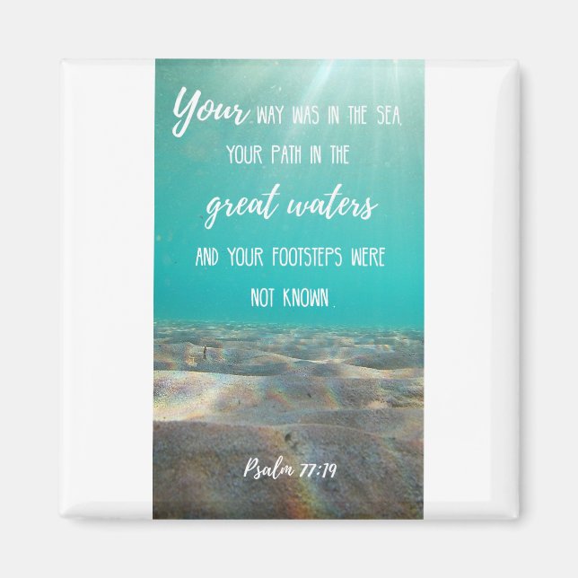 Imã Magnet Quadrado de 2 Polegadas - Íman 1 das Águas  (Frente)