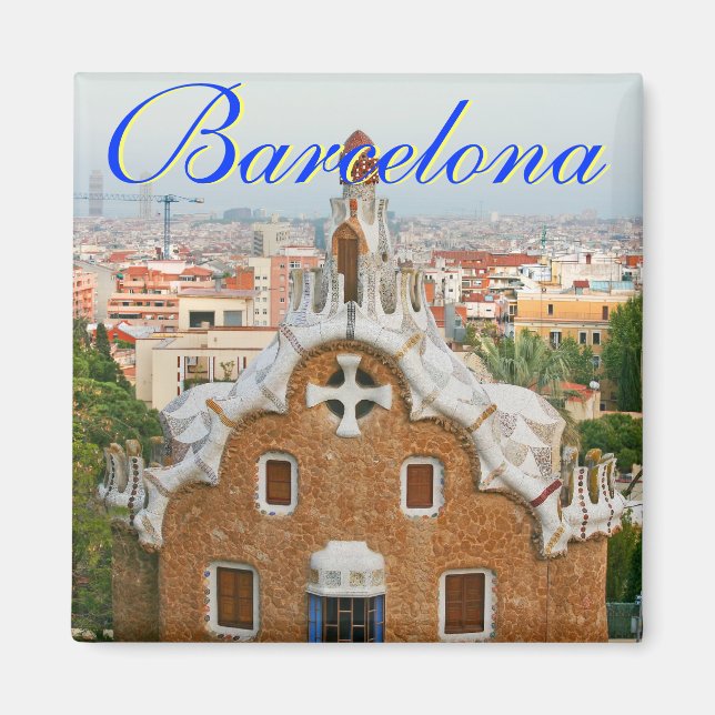 Imã Magnet Quadrado de Barcelona (Frente)