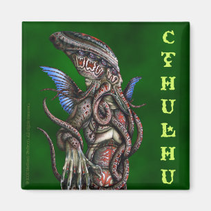Imã Magnet Quadrado de Cthulhu