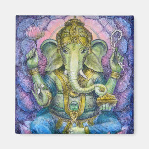 Imã Magnet Quadrado Lotus Ganesha