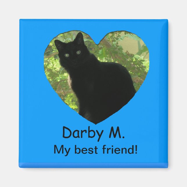 Imã Magnet - Quadro de Coração com Nome (Frente)