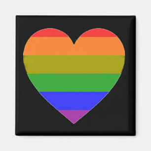 Imã Magnet Rainbpw Heart