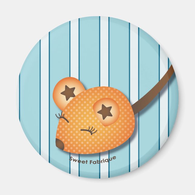 Imã Magnet “Rato cor de laranja” - Colecção Kiwi (Frente)