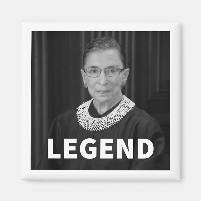 Imã Magnet RBG "LEGEND" (Ruth Bader Ginsburg) (Frente)