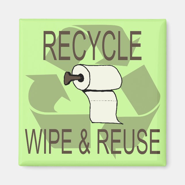 Imã Magnet Reciclar Engraçado (Frente)