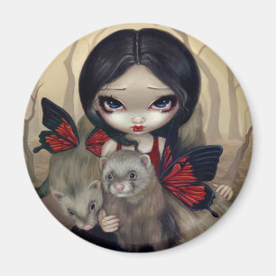 Imã Magnet "Red Butterfly Ferret"