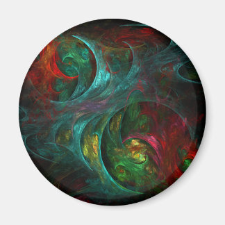 Imã Magnet Redondo Genesis Nova Abstrato Art