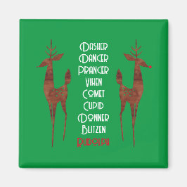 Imã Magnet - Reindeer Papai noel - Rudolph