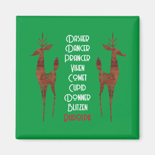 Imã Magnet - Reindeer Papai noel - Rudolph