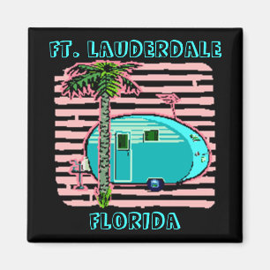 IMÃ MAGNET-RETRO CAMPING NO REBOQUE DE ESTILO DE HAM C