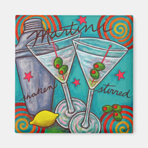 Imã Magnet Retro Martini