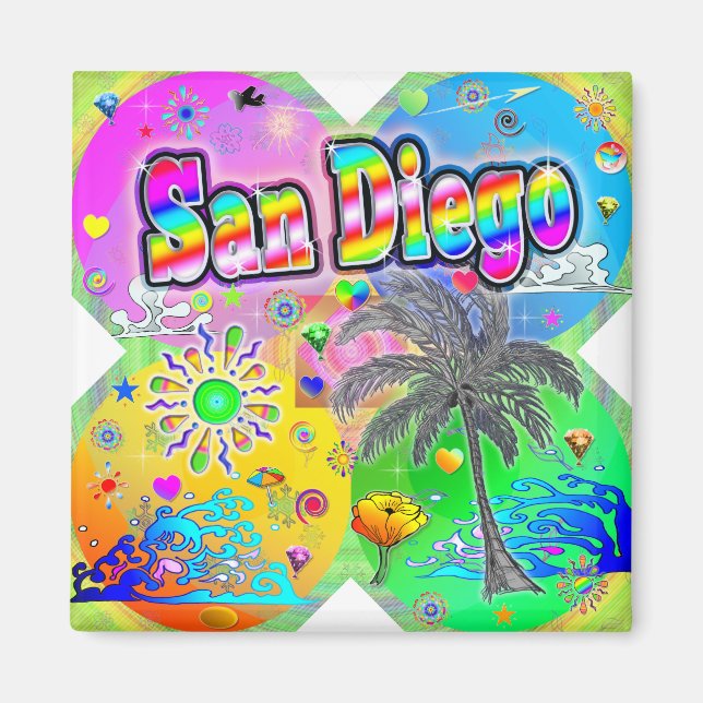 Imã Magnet San Diego Quadro Seasons (Frente)