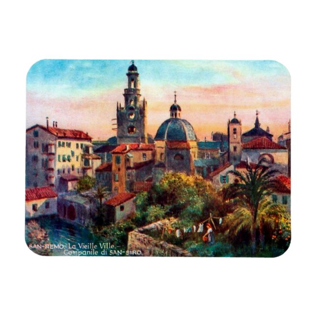 Ímã Magnet - San Remo, Itália (Horizontal)