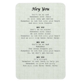 Ímã magnet sheet-Hey you -