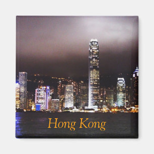 Imã Magnet Skyline de Hong Kong