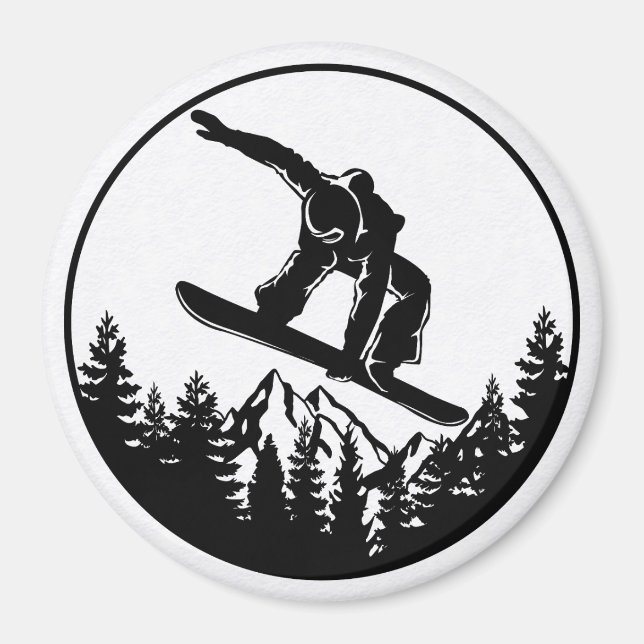 Imã Magnet Snowboard (Frente)