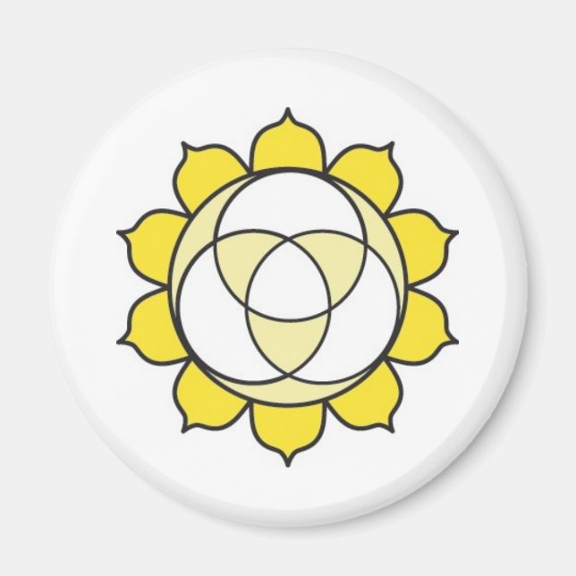 Imã Magnet Solar Plexus Chakra (Frente)