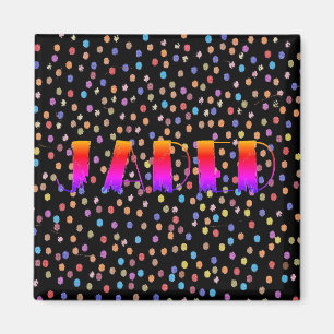 Imã Magnet sombreado com fundo de Bolinhas para a gela