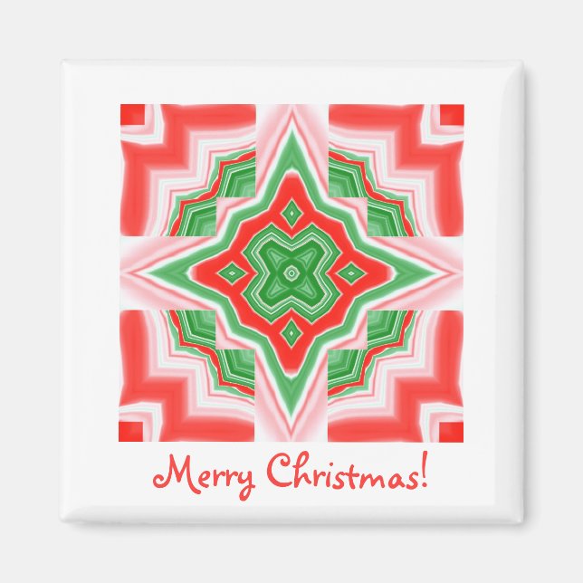 Imã Magnet Square - Estrela de Natal (Frente)