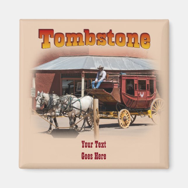 Imã Magnet: Stagecoach Ride #1 (Square) (Frente)