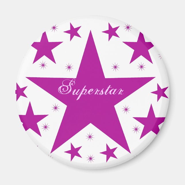 Imã Magnet Superstar, Roxo (Frente)