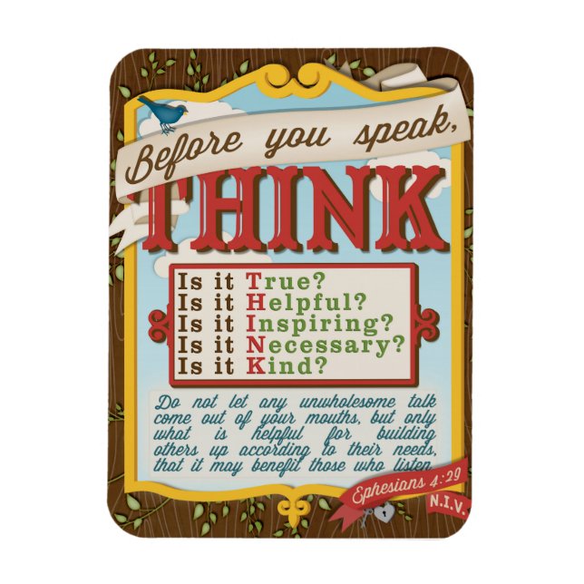 Ímã Magnet T.H.I.N.K. (Vertical)