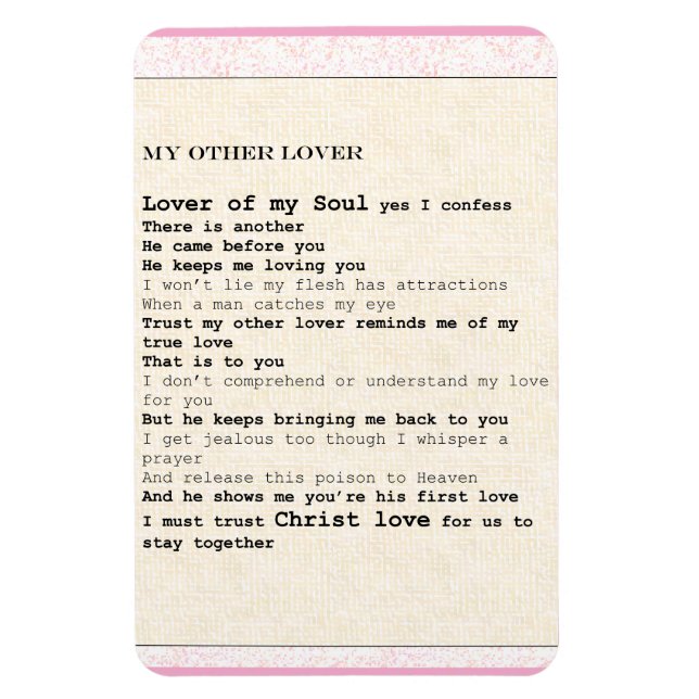 Ímã Magnet titled "My other Lover  (Vertical)