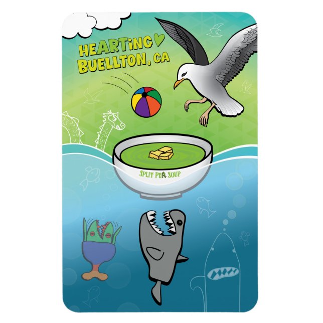 Ímã Magnet - Todos Querem Sopa De Ervilha - Buellton.A (Vertical)