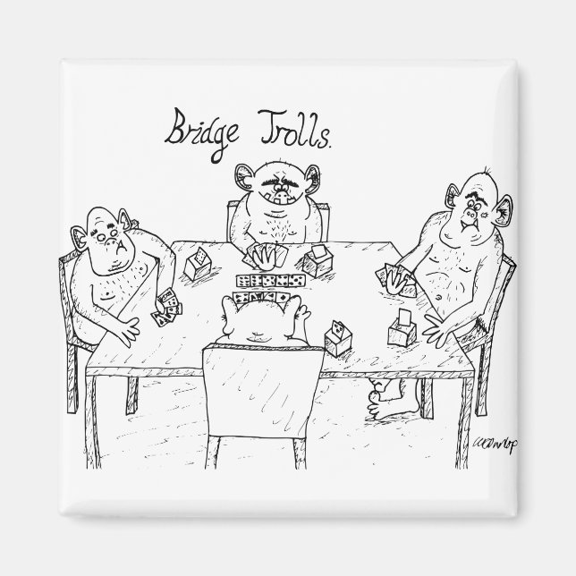 Imã Magnet - troll de ponte (Frente)