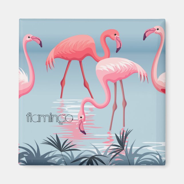 Imã Magnet Tropical Flamingo (Frente)