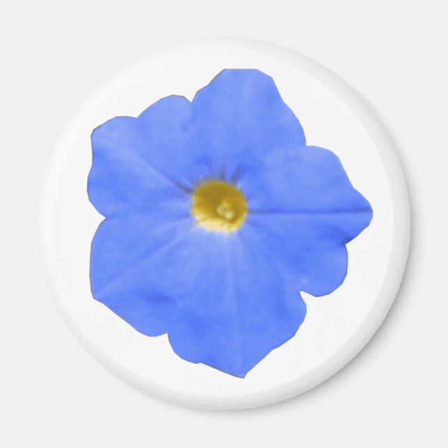 Imã Magnet verde azul e amarelo da Petunia (Frente)