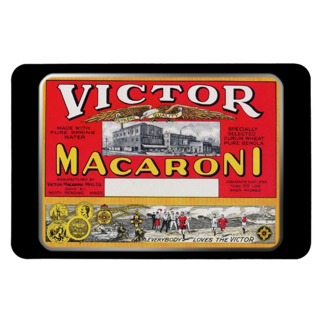 Ímã Magnet - Victor Macaroni, por GalleryGifts (Horizontal)