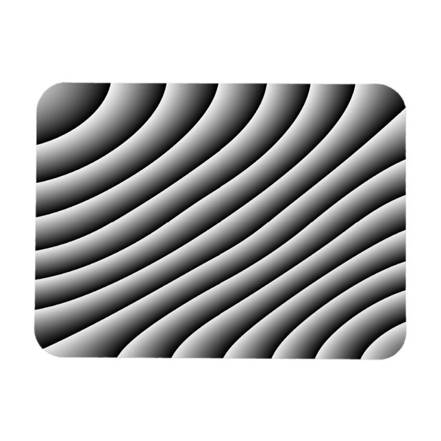 Ímã Magnet Vintage Wavy Lines (Horizontal)