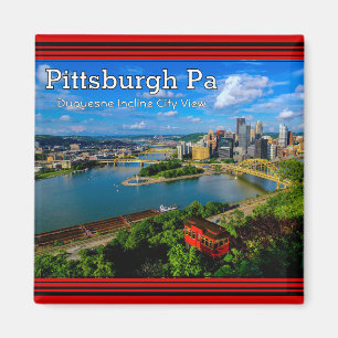Imã Magnet - Vista de Pittsburgh