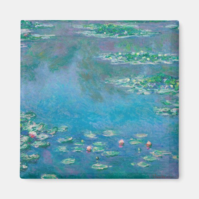 IMÃ MAGNET: "WATERLILILIES" POR MONET (Frente)