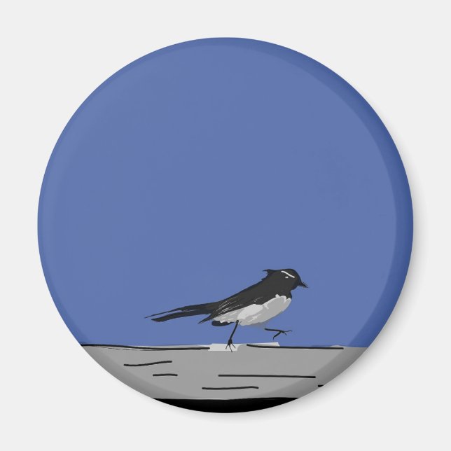Imã Magnet "Willy Wagtail" (Bue) (Frente)