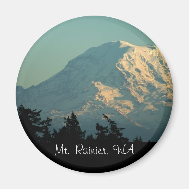 Imã Magnet: Winter Mt. Rainier (Frente)