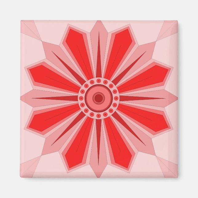 Imã Magnet with creative art of flower (Frente)