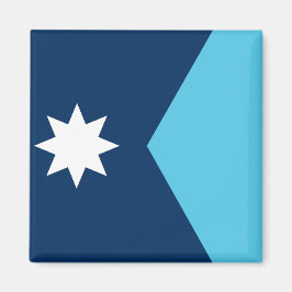 Imã Magnet with Flag of Minnesota, USA