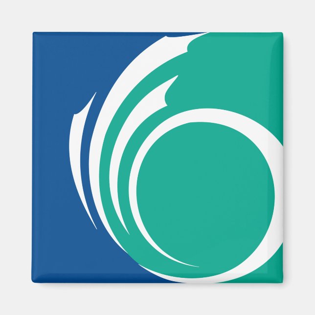 Imã Magnet with Flag of Ottawa, Canada (Frente)