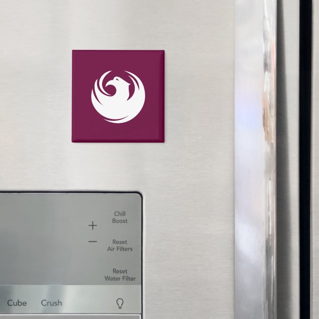 Imã Magnet with Flag of Phoenix City, Arizona (In Situ (Fridge))