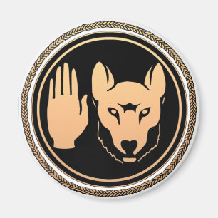 Imã Magnet Wolf Native Art Metis Magnets