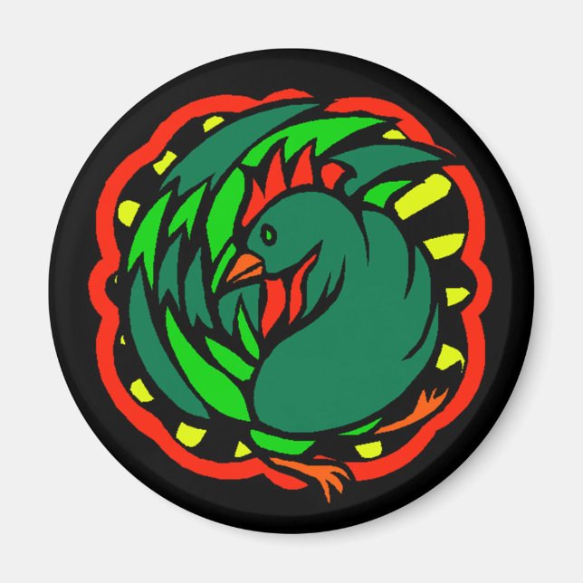 Imã Magnet ~ Year of the Rooster Chinese Zodiac Sign (Frente)