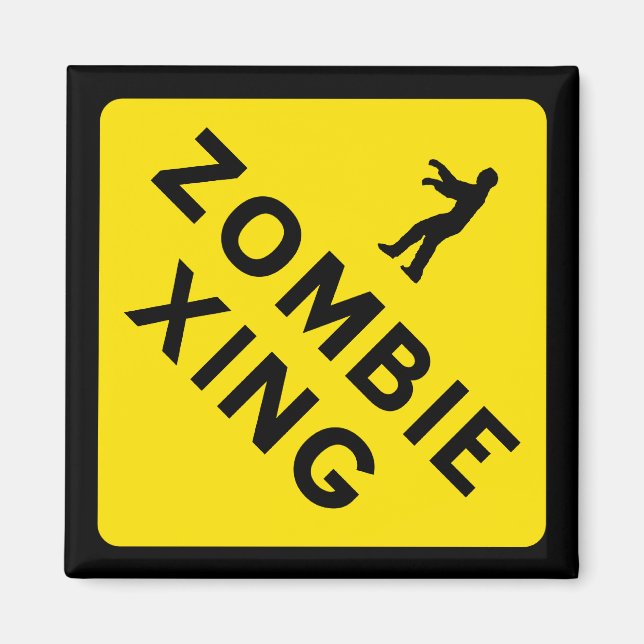 Imã Magnet Zombie Xing (Frente)