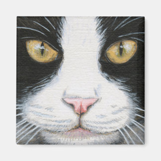 Imã Magneta 1 de Gato Preto e Branco