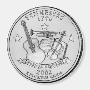 Imã Magneta 2002 do Tennessee State Quarter
